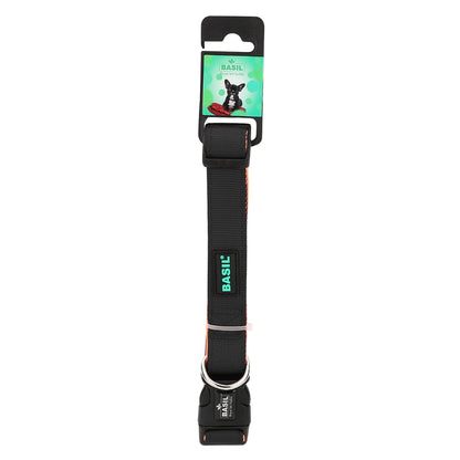 BASIL Padded Adjustable Collar for Dogs & Puppies (Black)