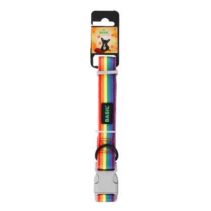 BASIL Pride Rainbow Padded Adjustable Collar for Dogs & Puppies