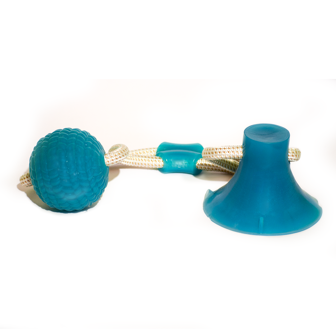 BASIL Vacuum Rubber Toy with Tug Ball