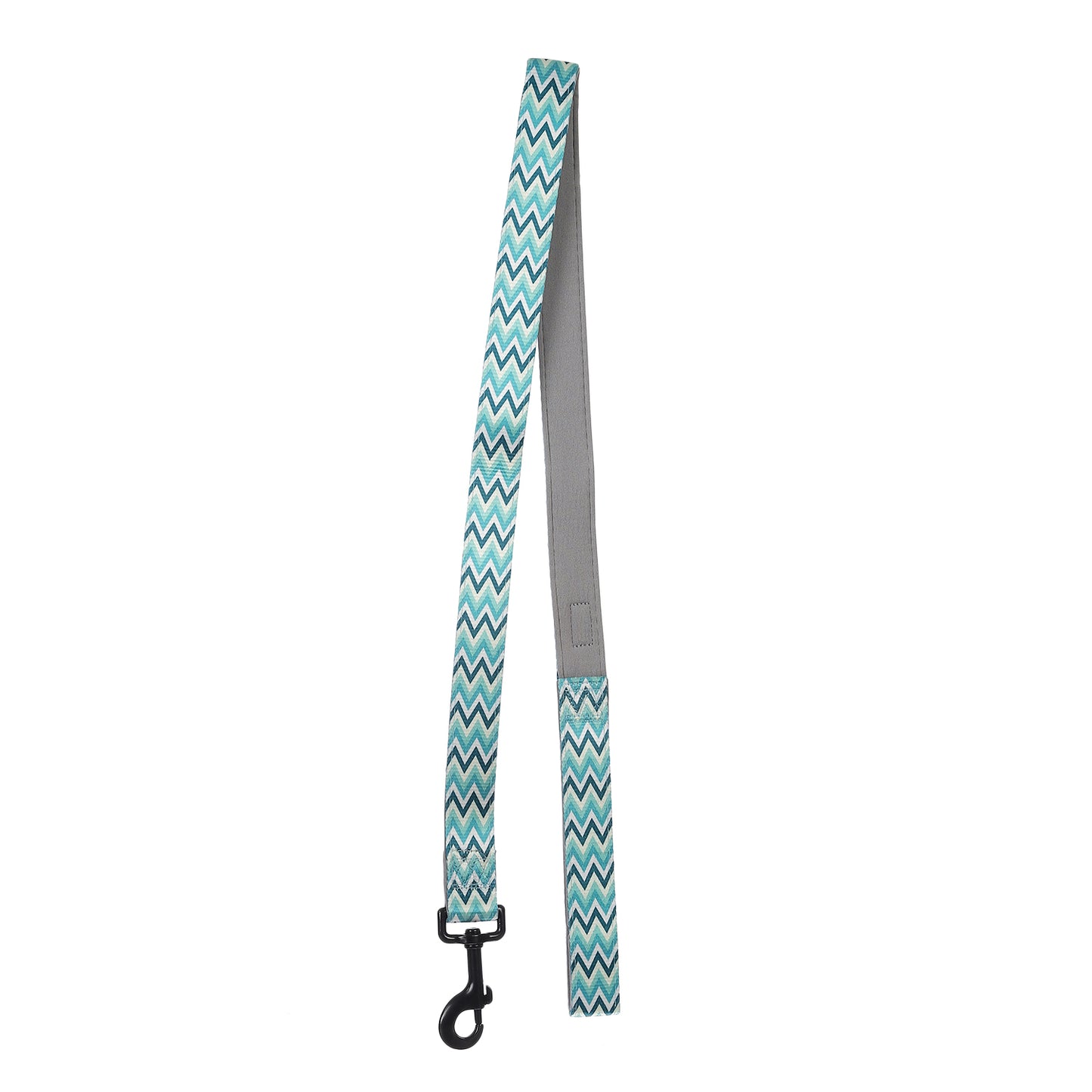 BASIL Zig Zag Adjustable Collar & Leash, 4 Feet (Green)