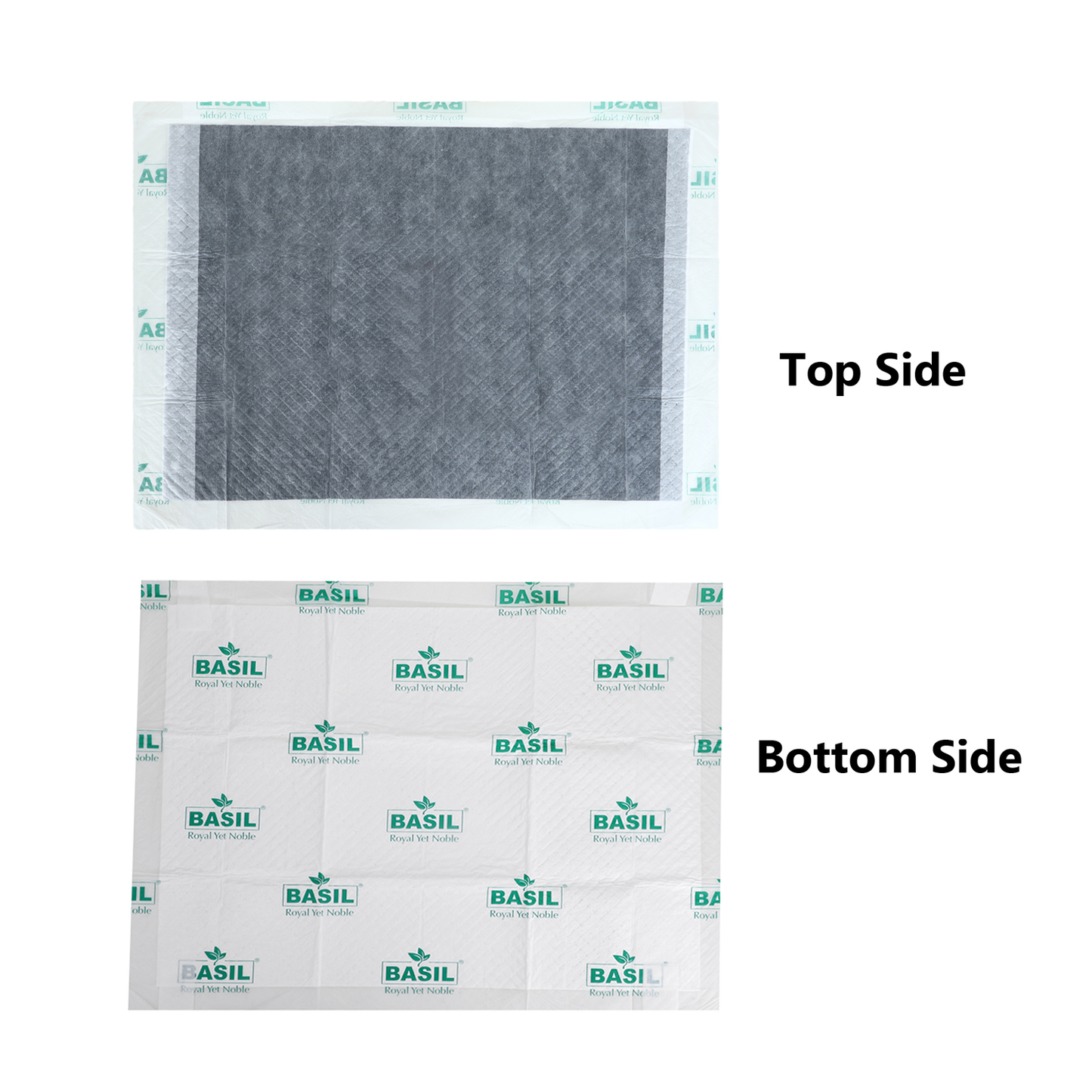 BASIL Pet Training Pee Pads with Activated Carbon to Absorb - Pack 25pcs (Size - 45*60cms)