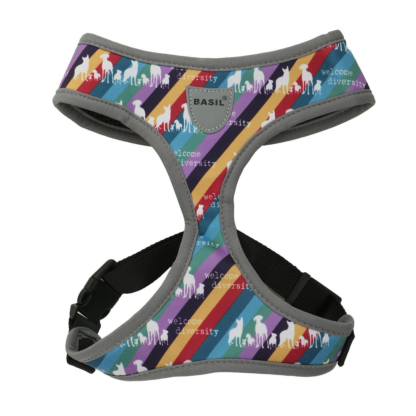 BASIL Printed Adjustable Mesh Harness for Puppies & Small Breed Dogs