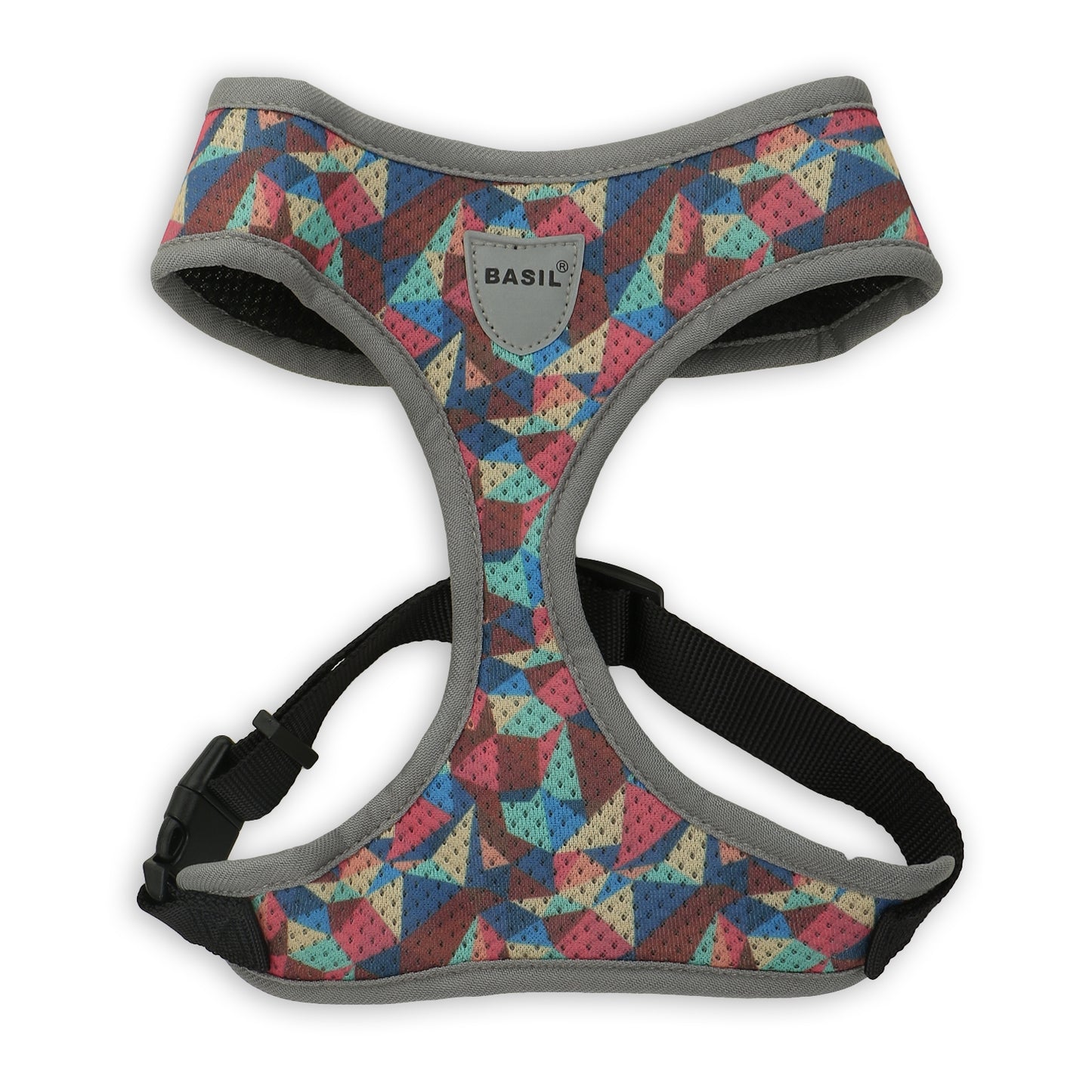 BASIL Printed Adjustable Mesh Harness for Puppies & Small Breed Dogs (Multicolor)