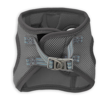 BASIL Soft Adjustable Mesh Harness for Puppies & Small Breed Dogs (Dark Gray)