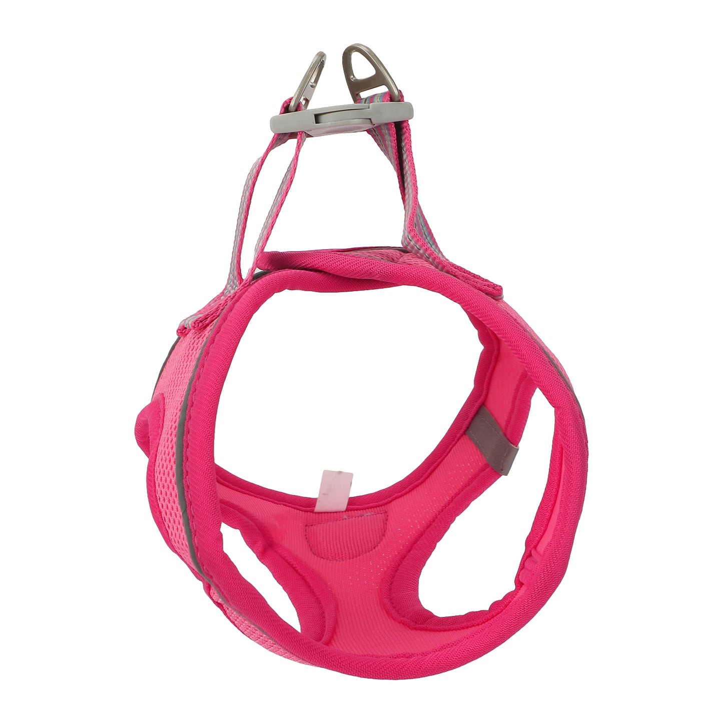 BASIL Soft Adjustable Mesh Harness for Puppies & Small Breed Dogs (Neon Pink)