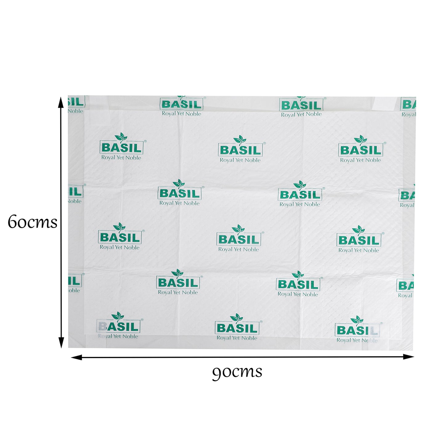 BASIL Puppy Training Pee Pads for Pets Pack - 15pcs (Size - 60*90cms)