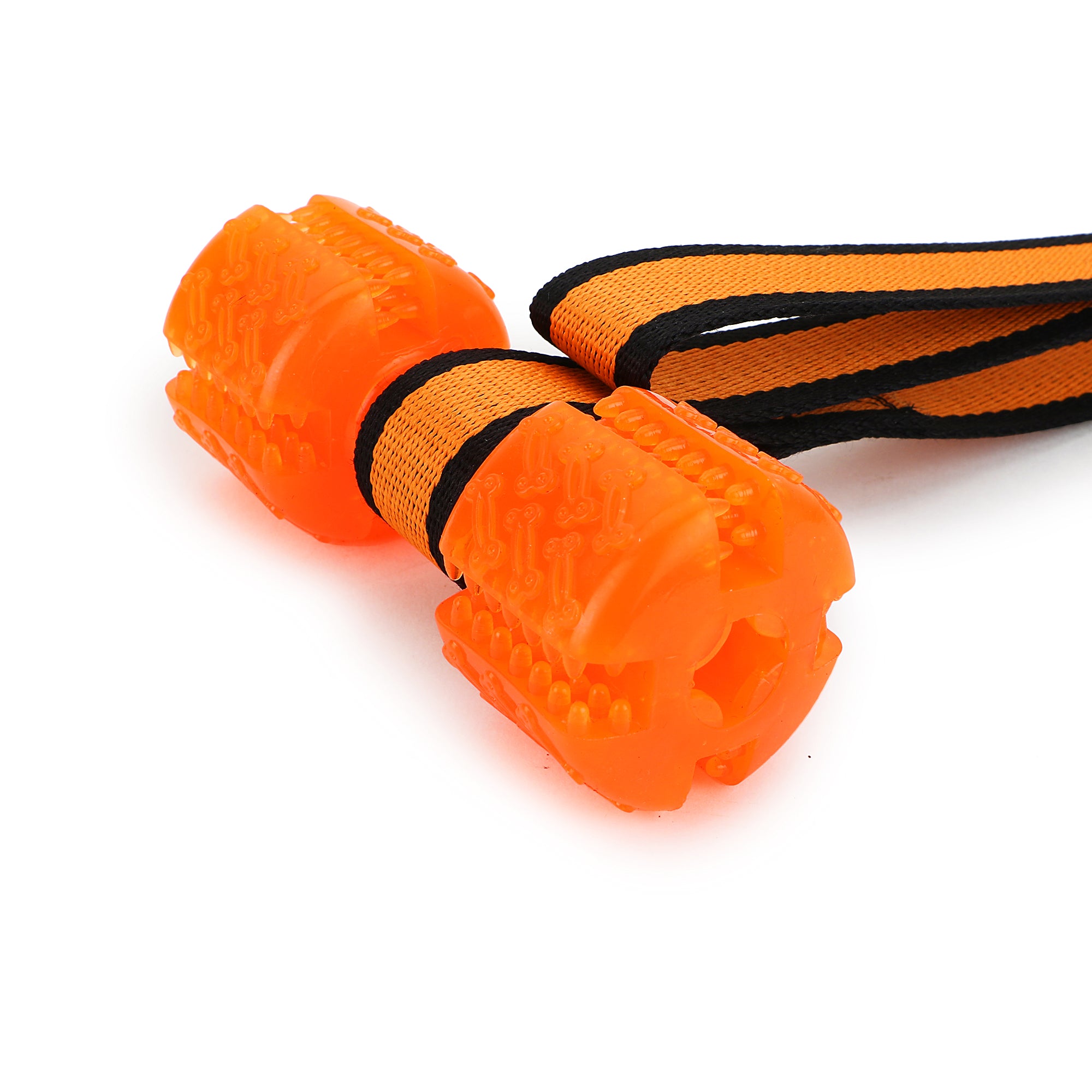 BASIL Dumbbell Treat Toy with Rope for Dog Puppy