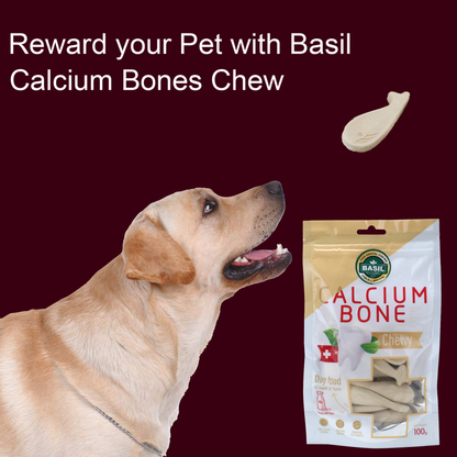 BASIL Calcium Bone Treat for Dogs & Puppies | 100 Grams