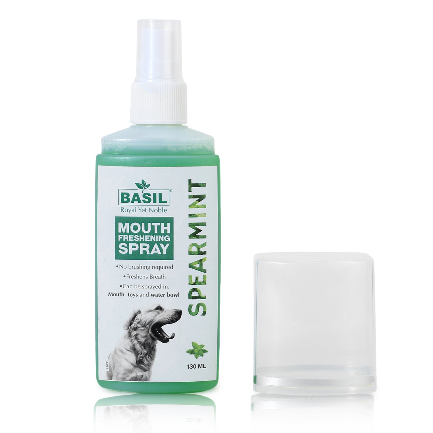 BASIL Spearmint Mouth Freshening Spray for Dogs 130ml