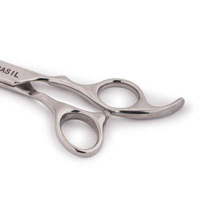 BASIL Straight Pro Scissor for Pet Grooming | 7.5 Inches | Stainless Steel